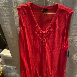 International Concepts Women’s Real Red Tank Top-4X -NET
